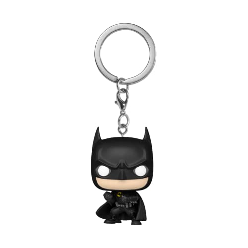 Funko Pop! Keychain: DC - The Flash - Batman - DC Comics - Minifigura de Vinilo Coleccionable Llavero Original - Relleno de Calcetines - Idea de Regalo- Mercancia Oficial - Comic Books Fans