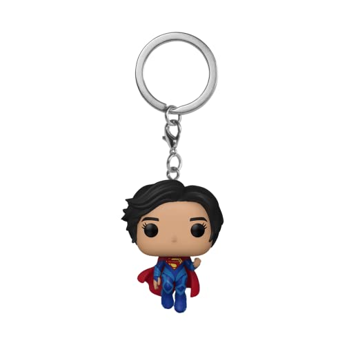 Funko Pop! Keychain: DC - The Flash - Supergirl - DC Comics - Minifigura de Vinilo Coleccionable Llavero Original - Relleno de Calcetines - Idea de Regalo- Mercancia Oficial - Comic Books Fans