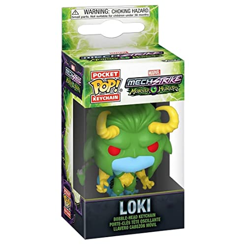 Funko POP! Keychain: Monster Hunters - Loki - Marvel Comics - Collectable Vinilo Mini Figure Llavero Novedoso - Relleno De Calcetín - Idea De Regalo - Mercancía Oficial - Fans De Comic Books