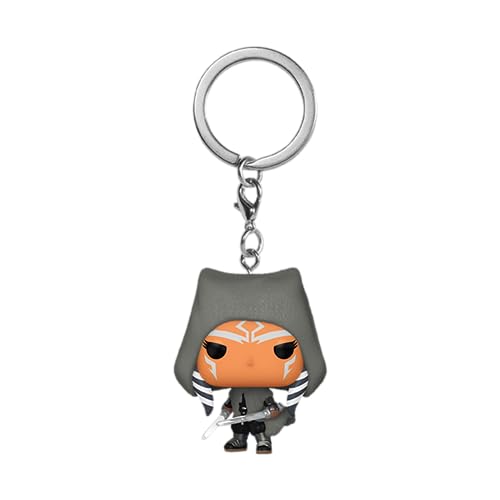 Funko Pop! Keychain: Star Wars: Ahsoka - Ahsoka Tano w/Dual Lightsabers - Collectable Vinilo Mini Figure Llavero Novedoso - Relleno De Calcetín - Idea De Regalo