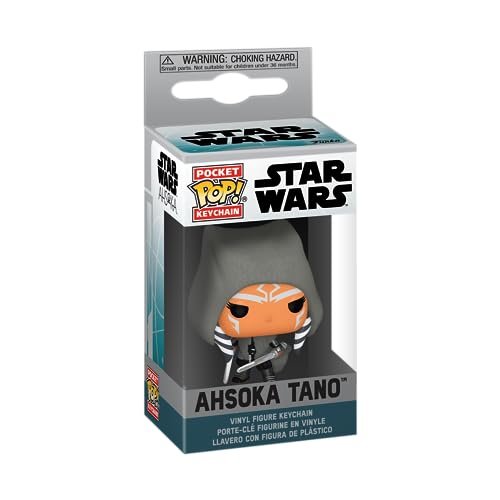 Funko Pop! Keychain: Star Wars: Ahsoka - Ahsoka Tano w/Dual Lightsabers - Collectable Vinilo Mini Figure Llavero Novedoso - Relleno De Calcetín - Idea De Regalo