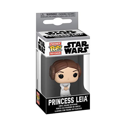 Funko Pop! Keychain: Star Wars - Princess Leia - Princesa Leia - Minifigura de Vinilo Coleccionable Llavero Original - Relleno de Calcetines - Idea de Regalo- Mercancia Oficial - Movies Fans