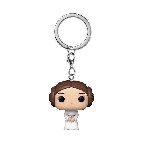 Funko Pop! Keychain: Star Wars - Princess Leia - Princesa Leia - Minifigura de Vinilo Coleccionable Llavero Original - Relleno de Calcetines - Idea de Regalo- Mercancia Oficial - Movies Fans