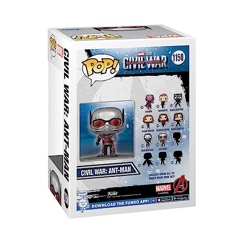 Funko Pop! Marvel: Civil War Construye una Escena - Ant-Man 8th - Captain America 3 - Exclusiva Amazon - Figura de Vinilo Coleccionable - Idea de Regalo- Mercancia Oficial - Movies Fans