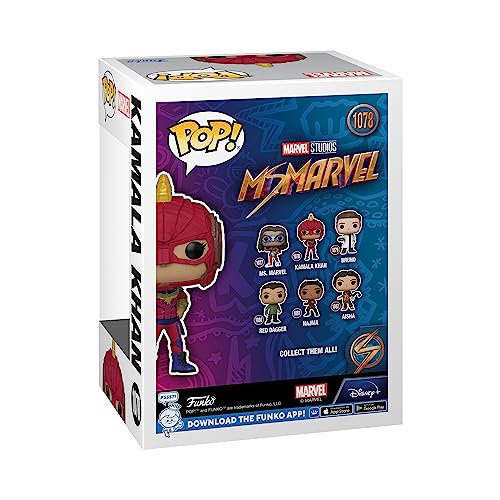 Funko Pop! Marvel: Ms. Marvel - Kamala Khan - Figura de Vinilo Coleccionable - Idea de Regalo- Mercancia Oficial - Juguetes para Niños y Adultos - TV Fans - Muñeco para Coleccionistas y Exposición