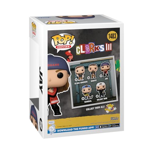 Funko Pop! Movies: Clerks 3 - Jay, 4-Inch, Pop! Movie, Collectible, Toys - Figuras Miniaturas Coleccionables para Exhibición - Idea De Regalo - Mercancía Oficial - Juguetes para Niños Y Adultos