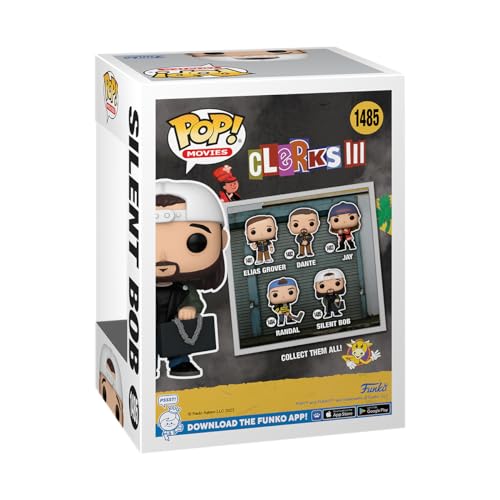 Funko POP! Movies: Clerks 3 - Silent Bob, 4-inch, POP! Movie, Collectible, Toys - Figuras Miniaturas Coleccionables Para Exhibición - Idea De Regalo - Mercancía Oficial - Juguetes Para Niños Y Adultos