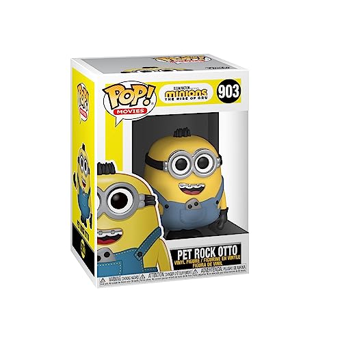 Funko Pop! Movies: Minions 2- Pet Rock Otto - Figura de Vinilo Coleccionable - Idea de Regalo- Mercancia Oficial - Juguetes para Niños y Adultos - Movies Fans - Muñeco para Coleccionistas