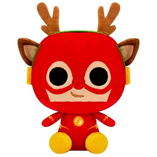 Funko Pop! Plush: DC Holiday - 4" The Flash - DC Comics - Juguete Suave - Idea De Regalo De Cumpleaños - Mercancía Oficial - Relleno Peluche para Niños Y Adultos - Ideal para Fans De Comic Books