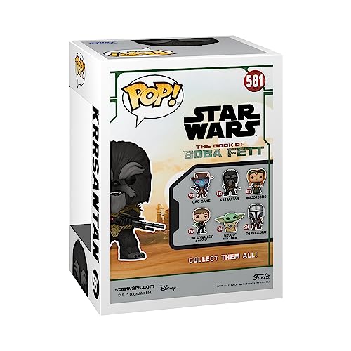 Funko Pop! Star Wars: BoBF - Black Krrsantan with BG - Star Wars: The Book of Boba Fett - Figura de Vinilo Coleccionable - Idea de Regalo- Mercancia Oficial - Juguetes para Niños y Adultos - TV Fans