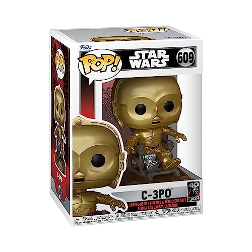 Funko Pop! Star Wars: RotJ 40th - C-3PO - C3P0 In Chair - Figura de Vinilo Coleccionable - Idea de Regalo- Mercancia Oficial - Juguetes para Niños y Adultos - Movies Fans