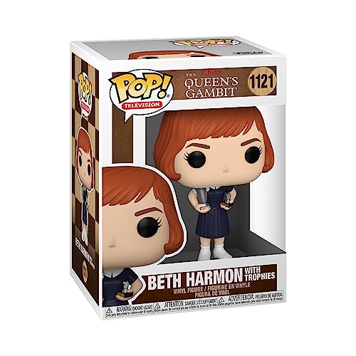 Funko Pop! TV: Queens Gambit - Beth Harmon with Trophies - Queen's Gambit - Gambito de Dama - Figura de Vinilo Coleccionable - Idea de Regalo- Mercancia Oficial - Juguetes para Niños y Adultos