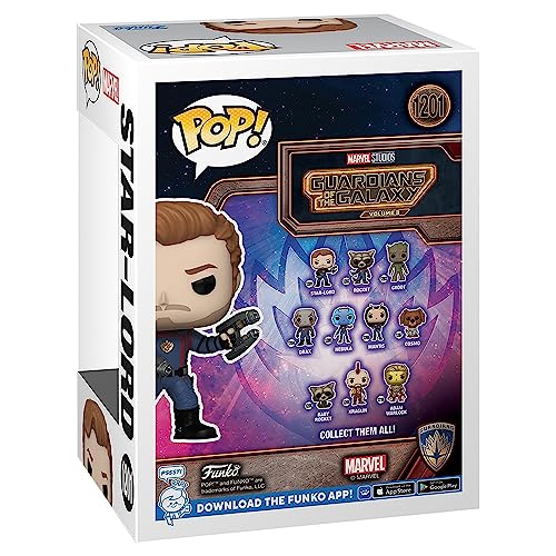 Funko POP Vinyl Marvel: GOTG3 - Star-Lord - Glow in The Dark Collectible Figure, Guardians of The Galaxy: Volume 3