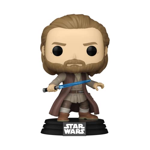 Funko Pop! Vinyl: OBI-WAN Kenobi Battle Pose - Jasper - Star Wars - Figura de Vinilo Coleccionable - Idea de Regalo- Mercancia Oficial - Juguetes para Niños y Adultos - TV Fans