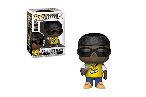 Funko POP! Vinyl: Rocks: Notorious BIG B.I.G. Jersey - Biggie - Figuras Miniaturas Coleccionables Para Exhibición - Idea De Regalo - Mercancía Oficial - Juguetes Para Niños Y Adultos - Fans De Music