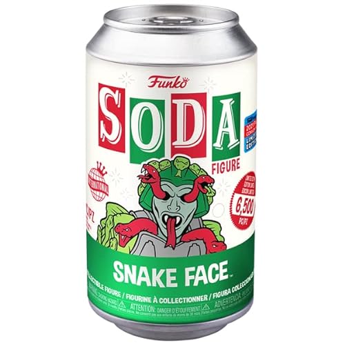 Funko Vinyl Soda, Motu, Snake Face, Metallic, 1/6 Odds for Rare Chase Variant, Masters of The Universe, Exclusiva Amazon, Figura de Vinilo Coleccionable, Idea de Regalo, Merchandise Oficial