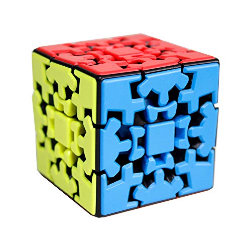 FunnyGoo YuMo Gear Cube 3x3 Puzzle Cube 3D Puzzle 3x3x3 Cube Smooth Puzzle Smooth Cube Twist Puzzle Cube Multi Color