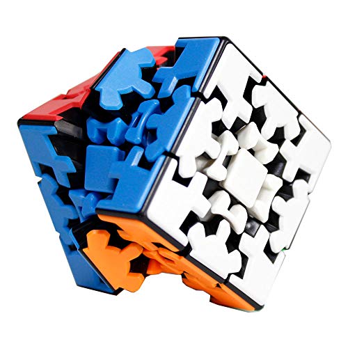 FunnyGoo YuMo Gear Cube 3x3 Puzzle Cube 3D Puzzle 3x3x3 Cube Smooth Puzzle Smooth Cube Twist Puzzle Cube Multi Color