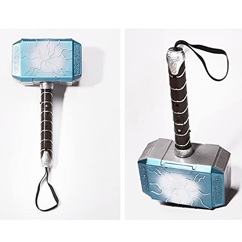 FYHCY Thor Martillo Modelo con Luz LED y Sonido Thor's Hammer Martillo para NiñOs Halloween Juego de Roles The Hammer of Thor PVC para NiñOs de 5 AñOs en Adelante 18 Cm Adecuado