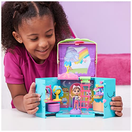 Gabby's Dollhouse, Conjunto de Juego portátil Armario arcoíris con muñeca de Gabby, Sorpresa y Accesorios para Hacer Fotos, Juguetes para niños a Partir de 3 años, Color, Medium (Spin Master 6064153)