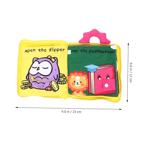 Gadpiparty 1 Pc Libro Infantil a Prueba De Lágrimas Habilidades Básicas Juguetes De Aprendizaje Juguete Educativo Juguetes para Bebés Libro De Alto Contraste Paño Niño Libros Dibujos Animados