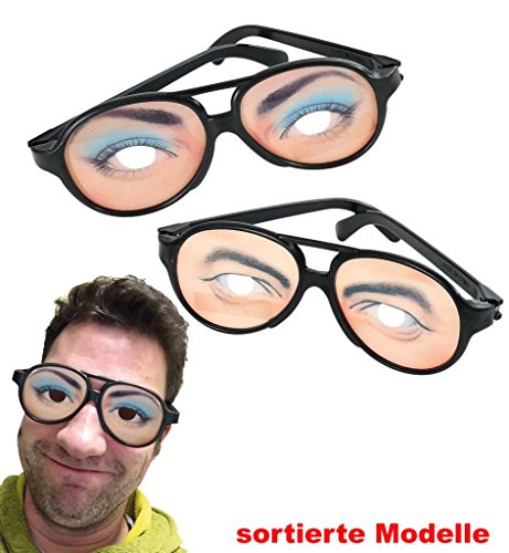 'Gafas "Ojos de broma, vasos con ojos de mujer o hombre de diseño, con agujeros, carnaval, * Novedad de pibivibi