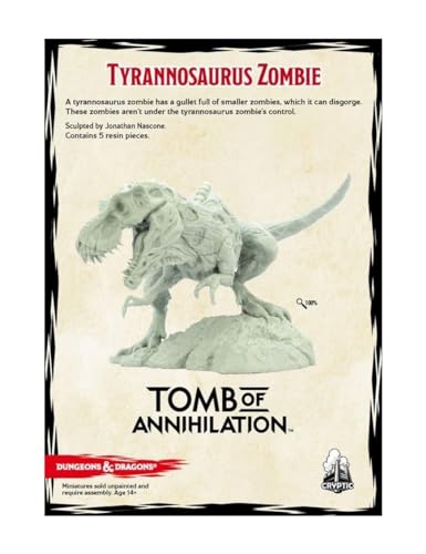 Gale Force Nine GF971063 D&D Tomb of Annihilation Tyrannosaurus Zombie - Miniatura