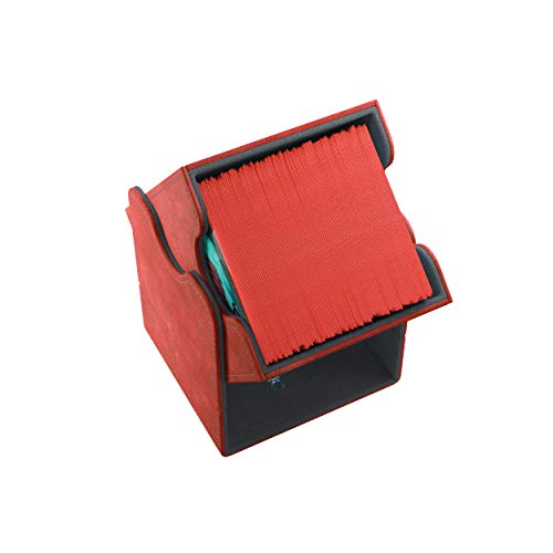 Gamegenic Squire 100-Card Convertible Deck Box, Red