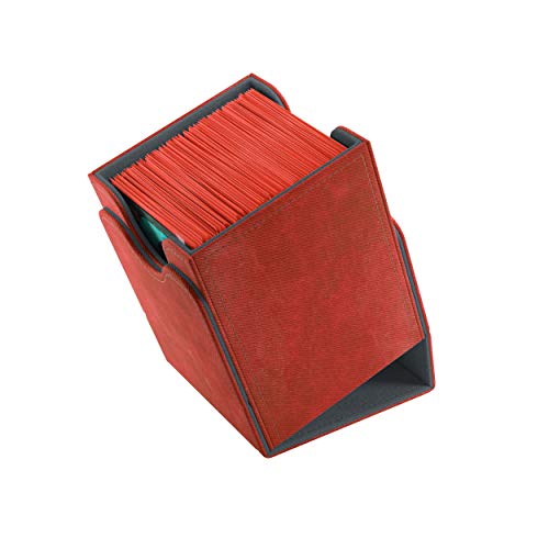 Gamegenic Squire 100-Card Convertible Deck Box, Red