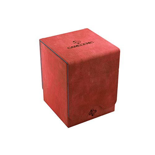 Gamegenic Squire 100-Card Convertible Deck Box, Red