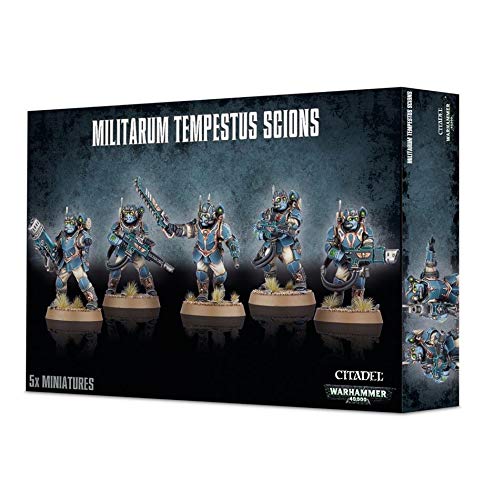 Games Workshop-Juego de Mesa y Miniatura Militarum Tempestus Scions, Color Negro, Small (99120105055)