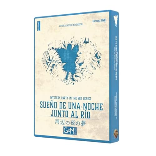 GDM Games (GDMG6) - Sueño de una Noche Junto al río - Mystery Party in The Box Series - Juego de Mesa - Role Play Game - de 7 a 9 Jugadores - a Partir de 15 años.180 min, GDM2154