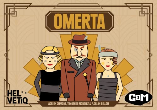 GDM - Omerta -Memory Card Game - Juego de Mesa - Light Memory Game - de 3 a 5 Jugadores - A Partir de 8 años. 20 min.