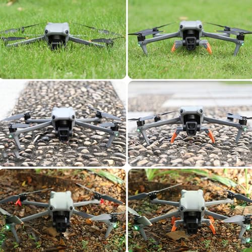 Gedourain Pata de Extensión de para Drones, Instalación Estable, Pata de Araña de Aterrizaje de Drones de Plástico, Aumento de 36 Mm, Portátil para Disparos Al Aire Libre (Gris)