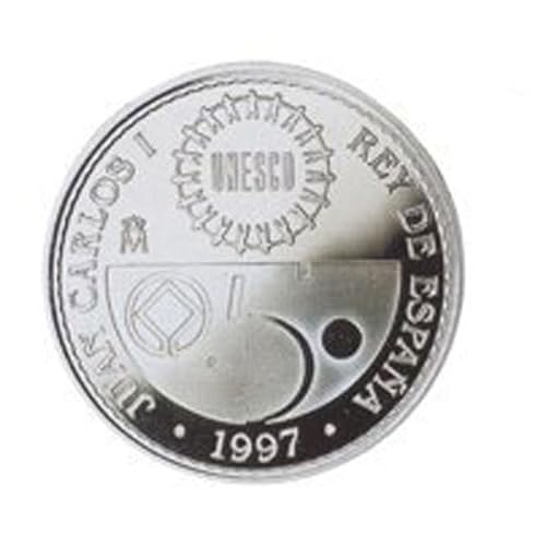 Genérico Moneda Plata España 1997 Moais Isla de Pascua 2000 pesetas Proof