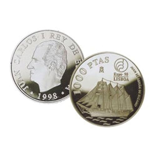 Genérico Moneda Plata España 1998 Expo Lisboa 1000 pesetas