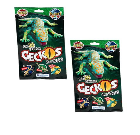 Generisch Blue Ocean Geckos Planet Wow - Juego de 2 bolsas de colección