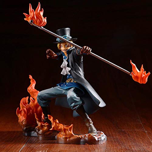 Ghzste Juego de 3 figuras de una pieza, figura luffy de una pieza, figuras de anime, figuras de Ace, decoración de accesorios, juego de figuras de anime, figura de dibujos animados, modelo