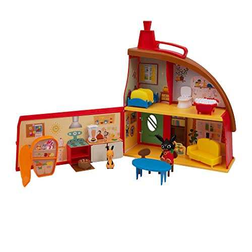 Giochi Preziosi Bing La Casa Grande de Juego con 2 Personajes, 3 Habitaciones y Mucho Muebles Accesorios para Niños a Partir de 18 Meses, Multicolor, BNG36100, Multicolor