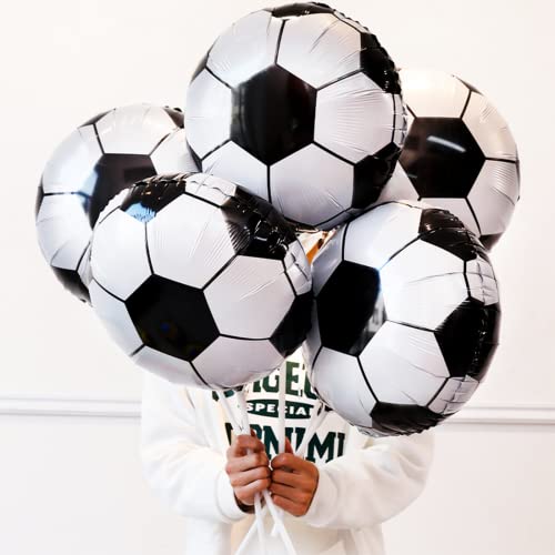 Globos de Fútbol, Trofeo Globos, 10 Globos de Aluminio Fútbol, Decoraciones para Fiesta de Futbol, Suministros de Fiesta Deportiva para Cumpleaños Deportes Copa Mundial