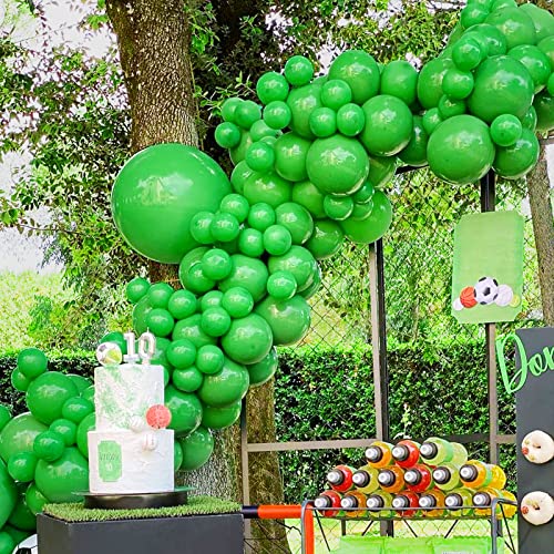 Globos Verde, 30 Globos Látex de 12 Pulgadas de Globos Verde Mate Helio con Cinta para Niñas Mujeres Niño Decoración Fiesta de Cumpleaños Baby Shower Ducha de Novia Wild Safari Animal Jungle Party