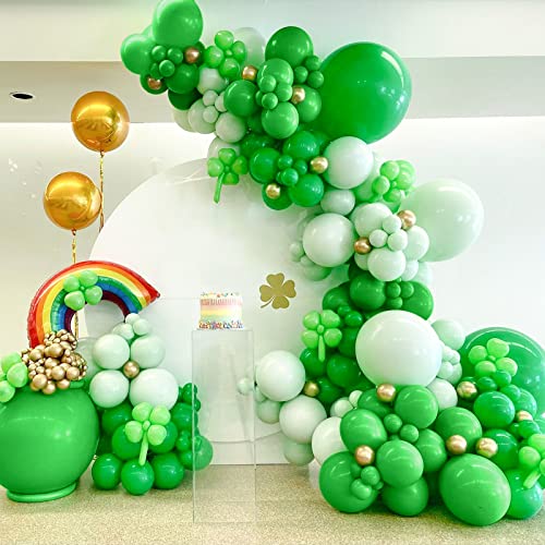 Globos Verde, 30 Globos Látex de 12 Pulgadas de Globos Verde Mate Helio con Cinta para Niñas Mujeres Niño Decoración Fiesta de Cumpleaños Baby Shower Ducha de Novia Wild Safari Animal Jungle Party