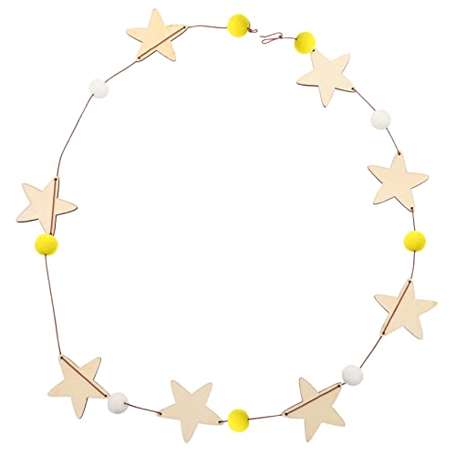 GOOHOCHY Colgante De Cadena De Orbe De Estrella para Cuentas De Estrella Guirnalda Colgante Chips De Estrellas Guirnaldas Decoración Colgante para Habitación Guirnalda De Estrellas