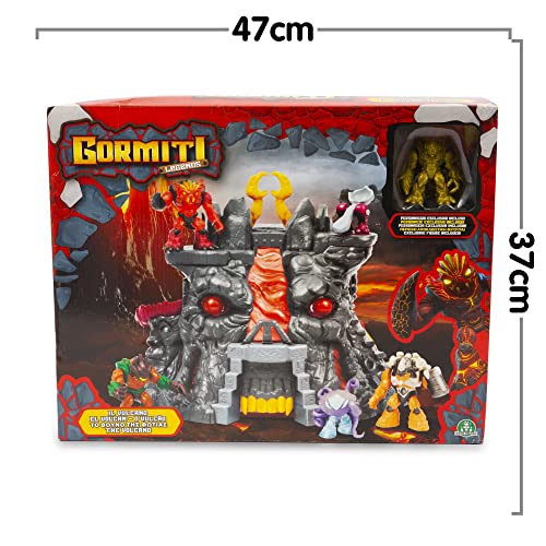 Gormiti - Legends Volcano Playset, para Jugar con Las Figuras de acción de la Serie Infantil, con Juguetes y Accesorios Divertidos, Desde 4 años, Famosa (GRL01000), Multicolor, Talla única