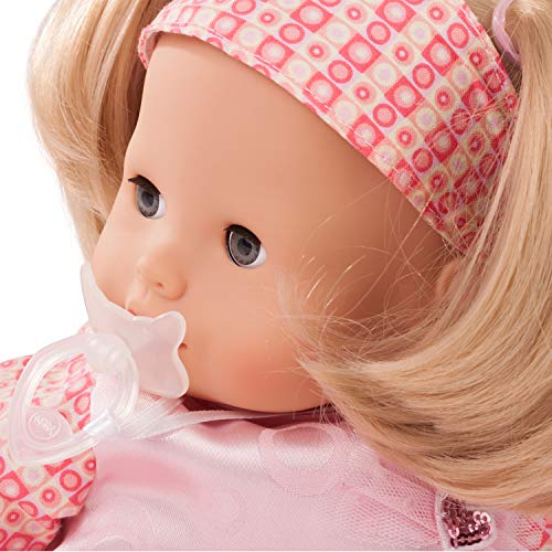 Götz 1427172 Maxy Muffin In Style Soft-Body-Doll - 42 cm Baby-Doll with Blonde Hair and Blue Sleeping-Eyes - Suitable Agegroup 3+