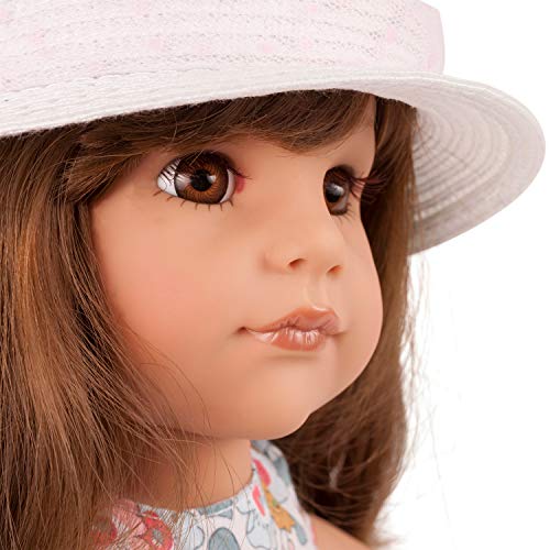 Götz 1659082 Hannah Summertime - 50 cm Standing-Doll with Brown Long Hair and Brown Eyes - Suitable Agegroup 3+