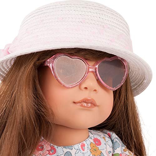 Götz 1659082 Hannah Summertime - 50 cm Standing-Doll with Brown Long Hair and Brown Eyes - Suitable Agegroup 3+