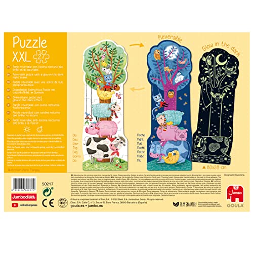 Goula Reversible Luz-Puzle XXL para niños-A Partir de 3 años Puzzle, Multicolor (Jumbodiset 50217)