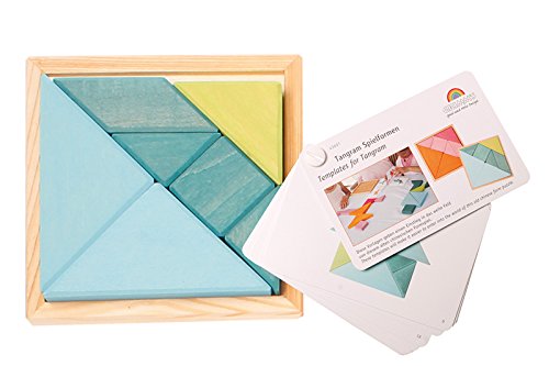 Grimm's Holz Design Tangram de Madera-Azul