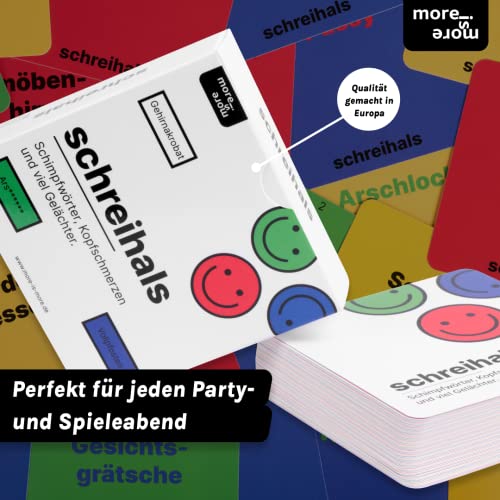 Gritón – el juego de fiesta con palabras deshonestas, dolores de cabeza y mucha risa – perfecto para cualquier noche de juego con amigos – Juego de cartas para JGA, WG Party, para Nochevieja o como